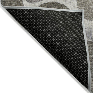 Piper Looms Chantille Geometric ACN1993 Chocolate Machine Washable Area Rug Backing Image