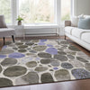Piper Looms Chantille Geometric ACN1993 Chocolate Machine Washable Area Rug Lifestyle Image Feature