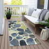 Piper Looms Chantille Geometric ACN1993 Denim Machine Washable Area Rug Runner Outdoor Lifestyle Image Feature