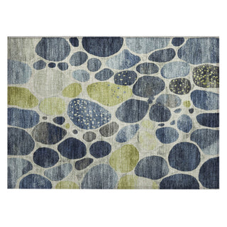 Piper Looms Chantille Geometric ACN1993 Denim Machine Washable Area Rug Scatter Main Image
