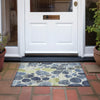 Piper Looms Chantille Geometric ACN1993 Denim Machine Washable Area Rug Scatter Outdoor Lifestyle Image Feature