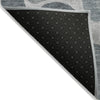 Piper Looms Chantille Geometric ACN1993 Pewter Machine Washable Area Rug Backing Image