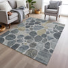 Piper Looms Chantille Geometric ACN1993 Pewter Machine Washable Area Rug Lifestyle Image Feature