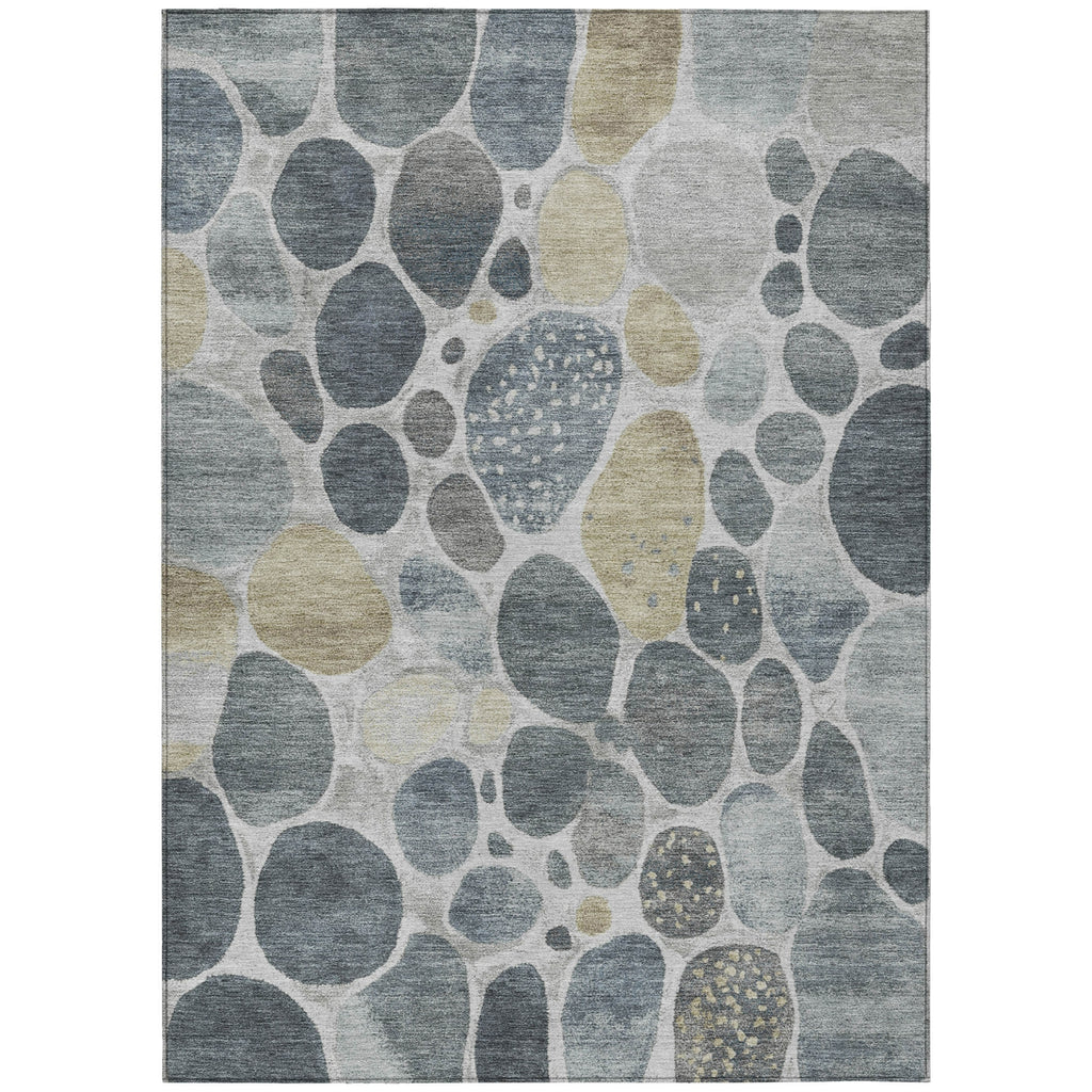 Piper Looms Chantille Geometric ACN1993 Pewter Machine Washable Area Rug main image