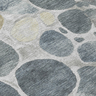 Piper Looms Chantille Geometric ACN1993 Pewter Machine Washable Area Rug Swatch Image
