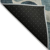 Piper Looms Chantille Geometric ACN1993 Teal Machine Washable Area Rug Backing Image