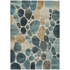 Piper Looms Chantille Geometric ACN1993 Teal Machine Washable Area Rug main image