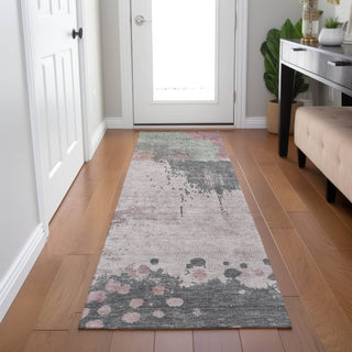 Piper Looms Chantille Abstract ACN1994 Blush Machine Washable Area Rug Runner Lifestyle Image Feature