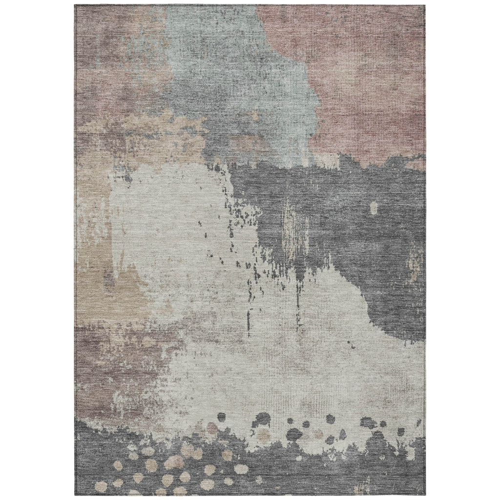 Piper Looms Chantille Abstract ACN1994 Khaki Machine Washable Area Rug main image