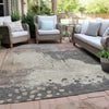 Piper Looms Chantille Abstract ACN1994 Khaki Machine Washable Area Rug Outdoor Lifestyle Image Feature