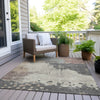 Piper Looms Chantille Abstract ACN1994 Khaki Machine Washable Area Rug Outdoor Lifestyle Image Feature