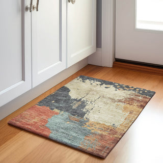 Piper Looms Chantille Abstract ACN1994 Paprika Machine Washable Area Rug Scatter Lifestyle Image Feature
