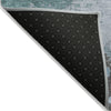Piper Looms Chantille Abstract ACN1994 Teal Machine Washable Area Rug Backing Image