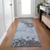 Piper Looms Chantille Abstract ACN1994 Teal Machine Washable Area Rug Runner Lifestyle Image Feature
