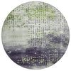 Piper Looms Chantille Geometric ACN1995 Aloe Machine Washable Area Rug Round Main Image