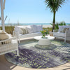 Piper Looms Chantille Geometric ACN1995 Aloe Machine Washable Area Rug Round Outdoor Lifestyle Image Feature