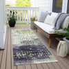 Piper Looms Chantille Geometric ACN1995 Aloe Machine Washable Area Rug Runner Outdoor Lifestyle Image Feature