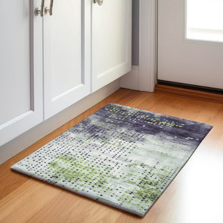 Piper Looms Chantille Geometric ACN1995 Aloe Machine Washable Area Rug Scatter Lifestyle Image Feature