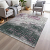 Piper Looms Chantille Geometric ACN1995 Blush Machine Washable Area Rug Lifestyle Image Feature