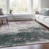 Piper Looms Chantille Geometric ACN1995 Blush Machine Washable Area Rug Lifestyle Image Feature