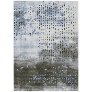 Piper Looms Chantille Geometric ACN1995 Denim Machine Washable Area Rug main image