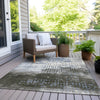 Piper Looms Chantille Geometric ACN1995 Denim Machine Washable Area Rug Outdoor Lifestyle Image Feature