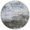 Piper Looms Chantille Geometric ACN1995 Denim Machine Washable Area Rug Round Main Image