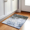 Piper Looms Chantille Geometric ACN1995 Denim Machine Washable Area Rug Scatter Lifestyle Image Feature