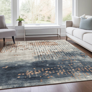 Piper Looms Chantille Geometric ACN1995 Linen Machine Washable Area Rug Lifestyle Image Feature