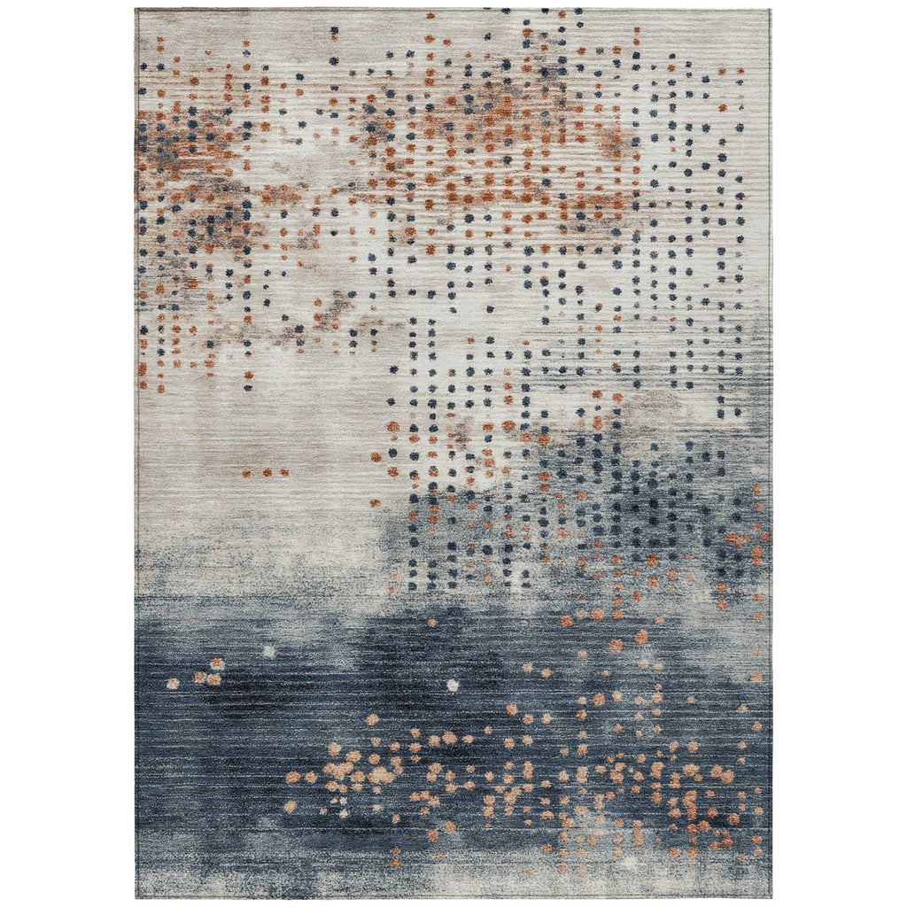 Piper Looms Chantille Geometric ACN1995 Linen Machine Washable Area Rug main image