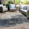 Piper Looms Chantille Geometric ACN1995 Linen Machine Washable Area Rug Outdoor Lifestyle Image Feature