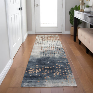 Piper Looms Chantille Geometric ACN1995 Linen Machine Washable Area Rug Runner Lifestyle Image Feature