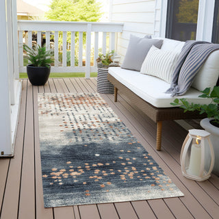 Piper Looms Chantille Geometric ACN1995 Linen Machine Washable Area Rug Runner Outdoor Lifestyle Image Feature