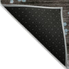 Piper Looms Chantille Geometric ACN1995 Teal Machine Washable Area Rug Backing Image
