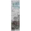 Piper Looms Chantille Geometric ACN1995 Teal Machine Washable Area Rug Runner Main Image