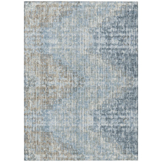 Piper Looms Chantille Geometric ACN1996 Denim Machine Washable Area Rug main image