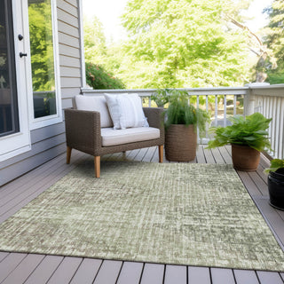 Piper Looms Chantille Geometric ACN1996 Fern Machine Washable Area Rug Outdoor Lifestyle Image Feature