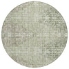 Piper Looms Chantille Geometric ACN1996 Fern Machine Washable Area Rug Round Main Image