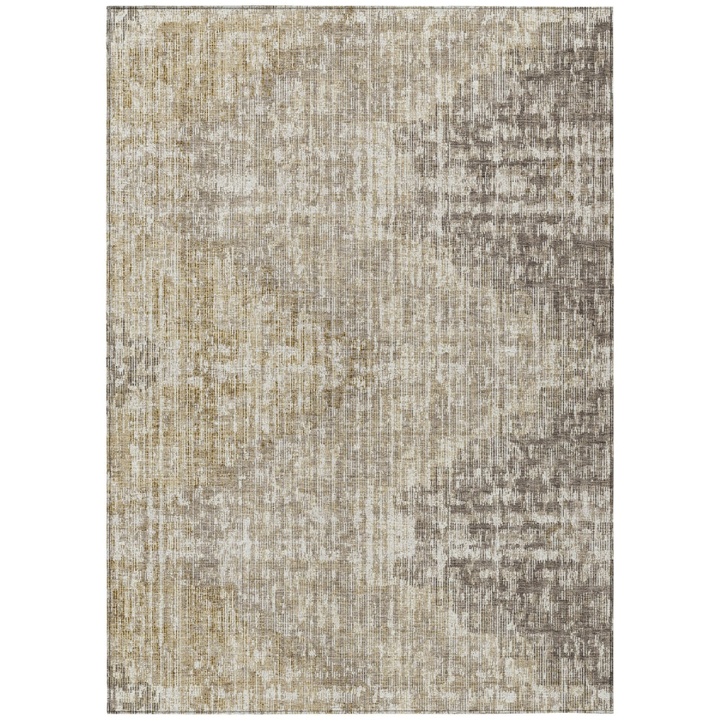 Piper Looms Chantille Geometric ACN1996 Khaki Machine Washable Area Rug main image