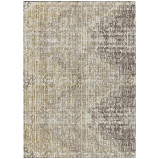 Piper Looms Chantille Geometric ACN1996 Khaki Machine Washable Area Rug main image