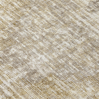 Piper Looms Chantille Geometric ACN1996 Khaki Machine Washable Area Rug Swatch Image