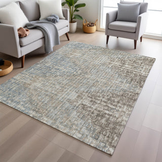 Piper Looms Chantille Geometric ACN1996 Putty Machine Washable Area Rug Lifestyle Image Feature