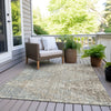 Piper Looms Chantille Geometric ACN1996 Putty Machine Washable Area Rug Outdoor Lifestyle Image Feature