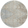 Piper Looms Chantille Geometric ACN1996 Putty Machine Washable Area Rug Round Main Image