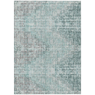 Piper Looms Chantille Geometric ACN1996 Teal Machine Washable Area Rug main image