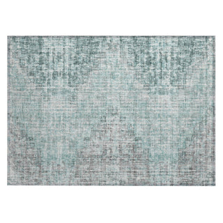 Piper Looms Chantille Geometric ACN1996 Teal Machine Washable Area Rug Scatter Main Image