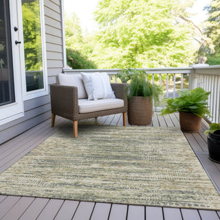 Piper Looms Chantille Moroccan ACN1997 Aloe Machine Washable Area Rug Outdoor Lifestyle Image Feature