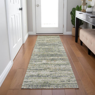 Piper Looms Chantille Moroccan ACN1997 Aloe Machine Washable Area Rug Runner Lifestyle Image Feature