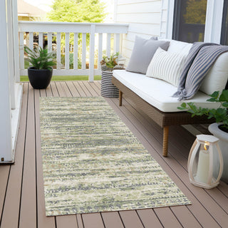 Piper Looms Chantille Moroccan ACN1997 Aloe Machine Washable Area Rug Runner Outdoor Lifestyle Image Feature