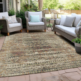Piper Looms Chantille Moroccan ACN1997 Beige Machine Washable Area Rug Outdoor Lifestyle Image Feature